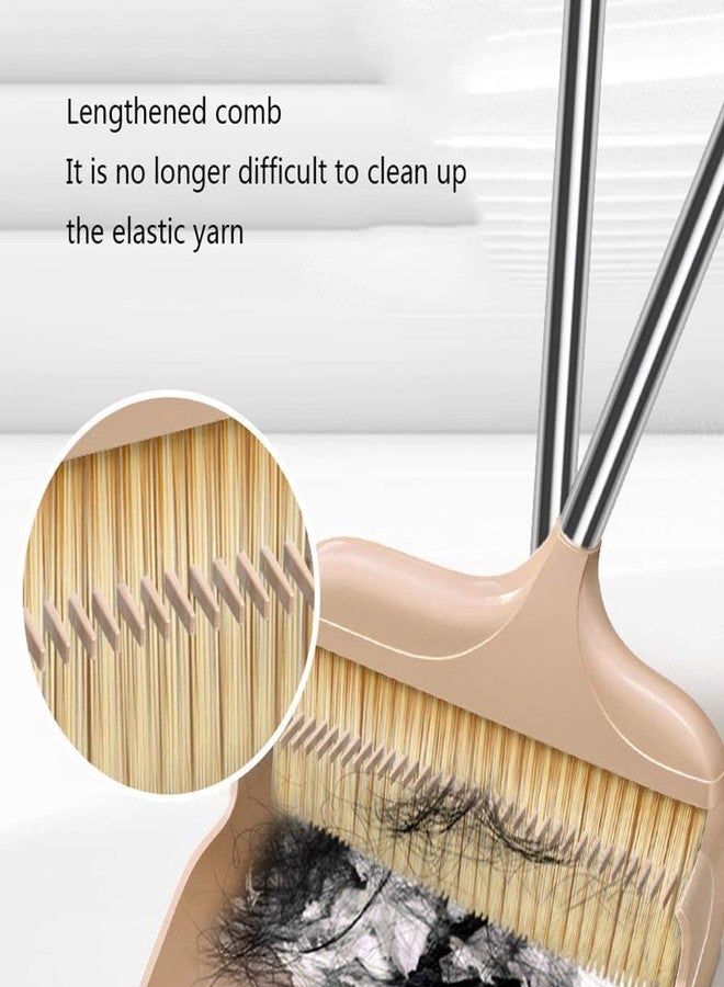 GNEY Broom and Dustpan Set - Self-Cleaning Broom Bristles - Ideal Kitchen, Home and Lobby Broom and Dustpan Combo - Premium Brush, Wisp and Dust Cleaner (Design 3) - Image 5